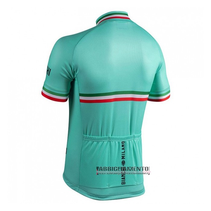 Abbigliamento Bianchi 2021 Manica Corta e Pantaloncino Con Bretelle Nero - Clicca l'immagine per chiudere